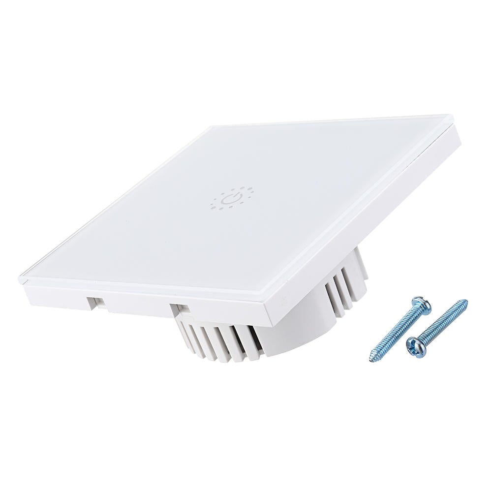 EU 433Mhz 1 Gang Smart WIFI Light Switch Interruptor Touch Wall Power Switch App Remote Control Intellegent Switch Work With Alexa Google Home