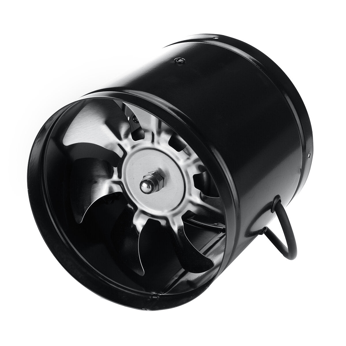 6'' Metal Inline Duct Booster Air Cooling Vent 7 Blades Exhaust Blower