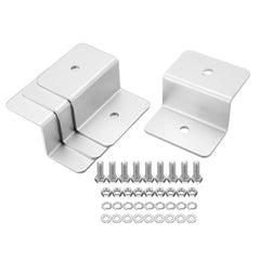 4pcs Solar Panel Mounting Z Brackets Aluminum Alloy Tools Kit for Motorhomes and Yachts