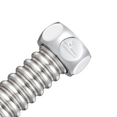 Stainless Steel Basin&Toilet Flexible Plumbing Water Corrugated Hose G1/2" Hot&Cold Tube Bathroom Heater Pipes 20-60cm from