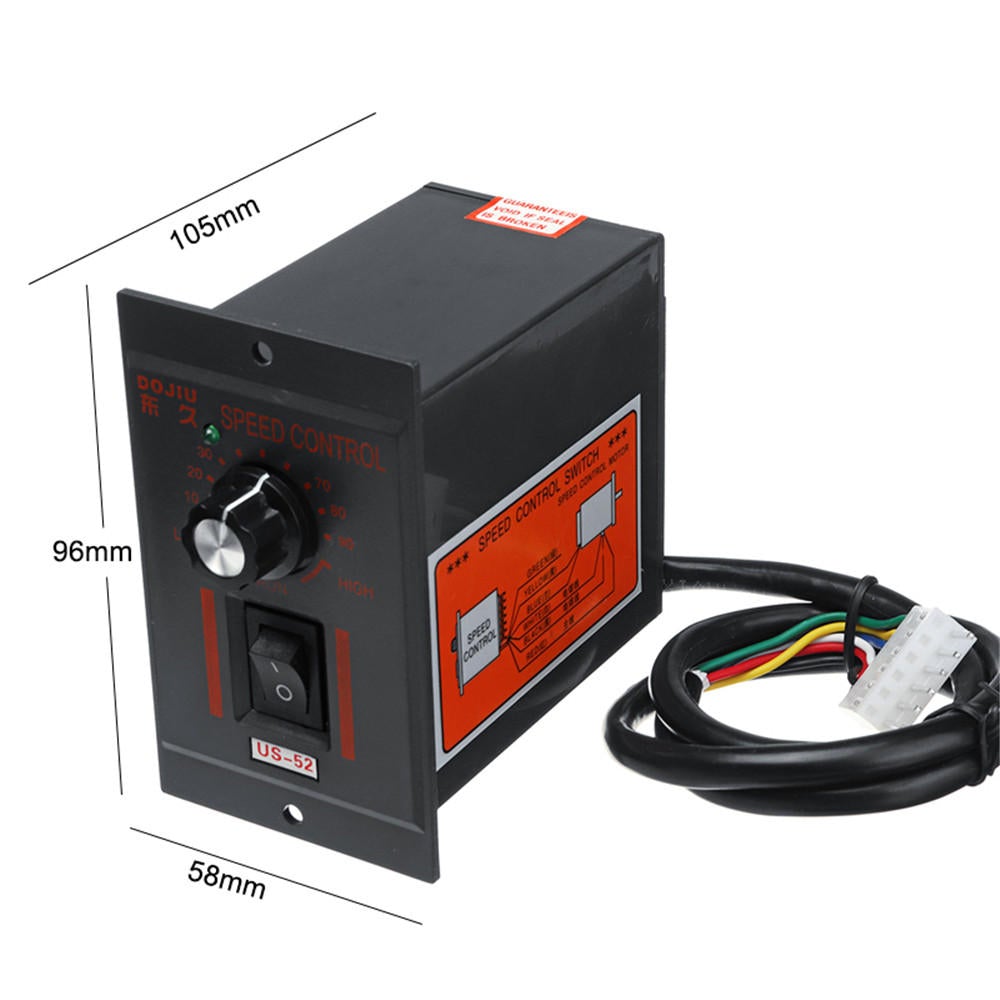 220V 250W 90~1700RPM Speed Control Switch Motor Speed Controller