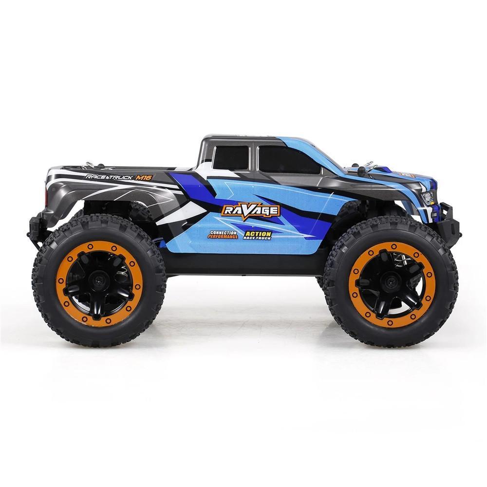 Brushed 2.4G 4WD 30km/h RC Car with LED Light Electric Off-Road Truck RTR Model