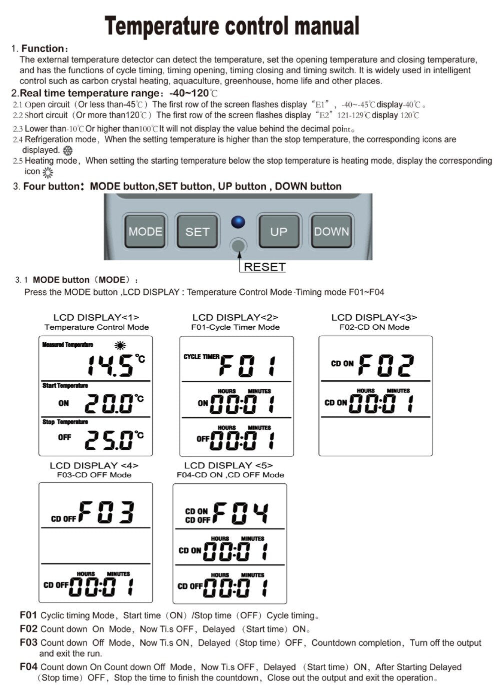 UK Plug Multifunctional Digital Temperature Controller Socket Thermostat Socket with Timer Switch
