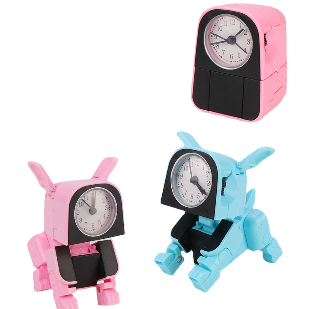 Deformed Puppy Wake Up Clock Children's Alarm Clock Lovely Cartoon Table Clock