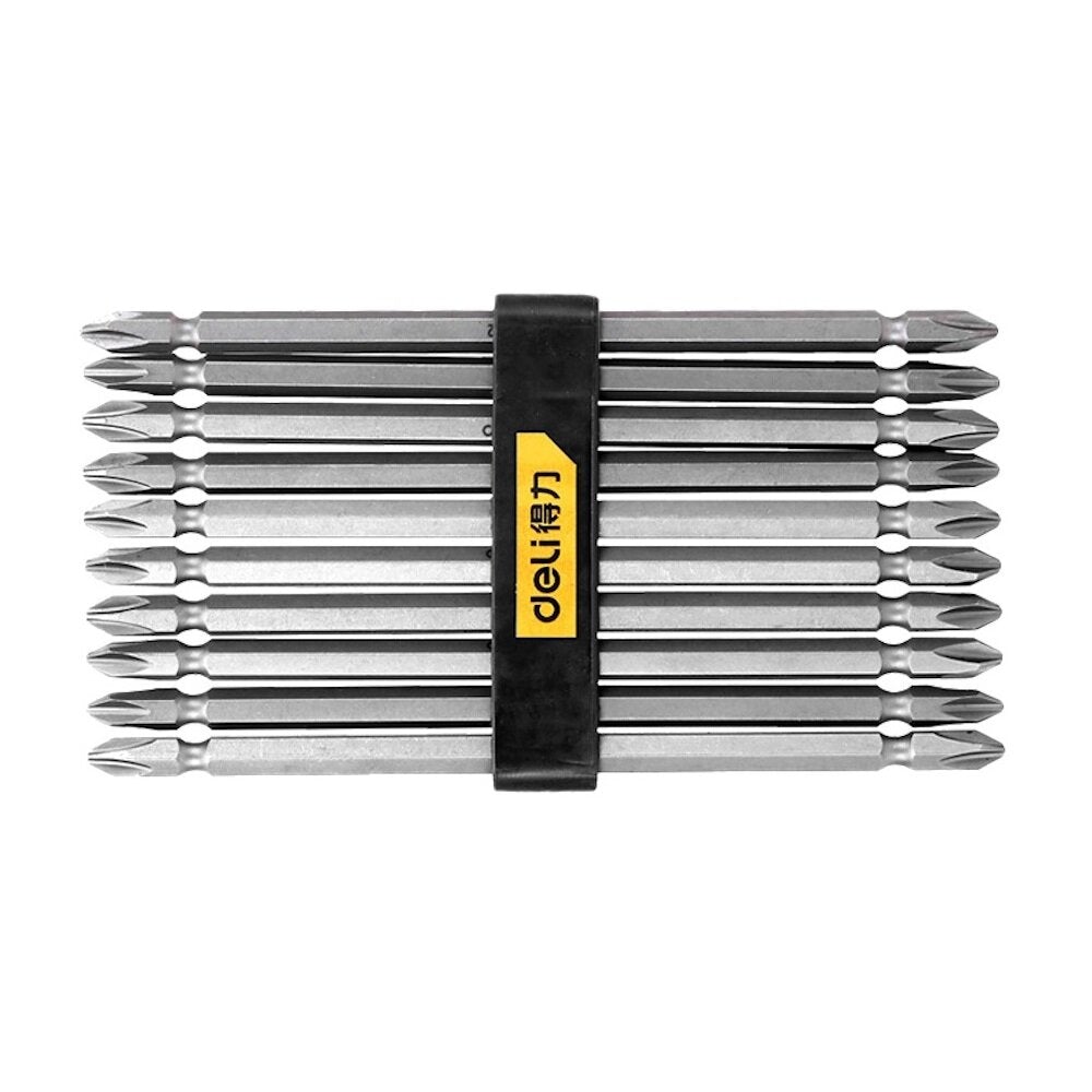 10Pcs 6.3mm Series Screwdriver Bits S2 Alloy Steel Bit With Strong Magnetism