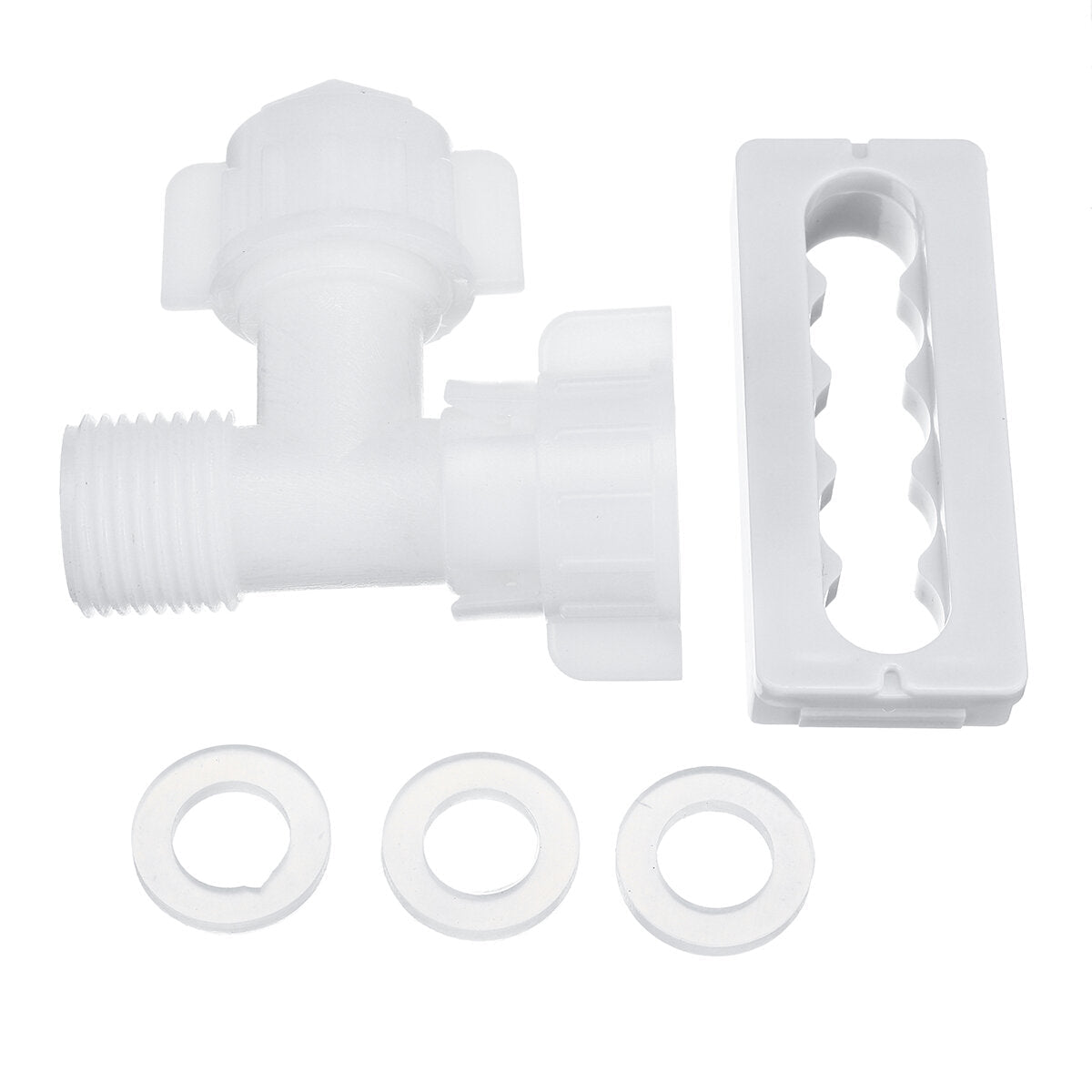 Bidet White Double-head Attachment Portable Manual Plastic Toilet
