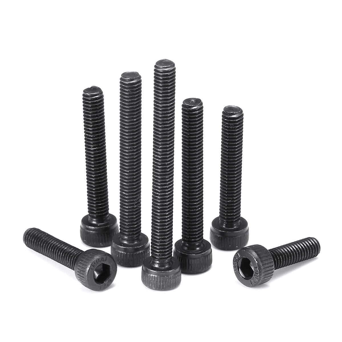 260Pcs M3 12.9 Grade Carbon Steel Hex Socket Cap Head Screw Bolts Assortment Set
