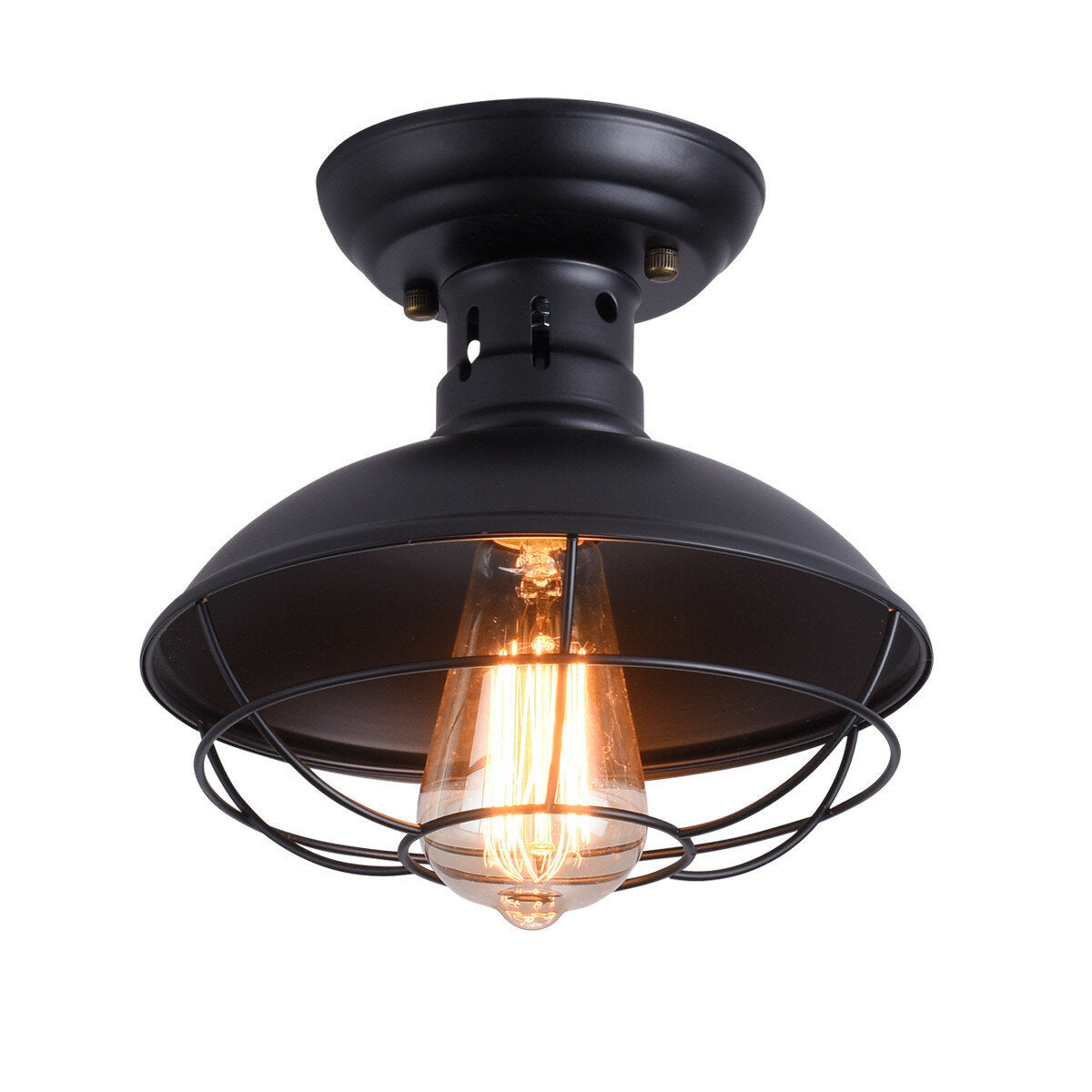 Industrial Pendant Light Vintage Ceiling Lamp Hanging Fixture Office/Home Without Bulb