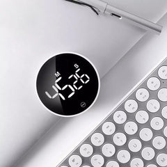 Mute Timer Rotation Timing Sound Brightness Adjustable Magnetic Alarm Clock LED Digital Display Timer