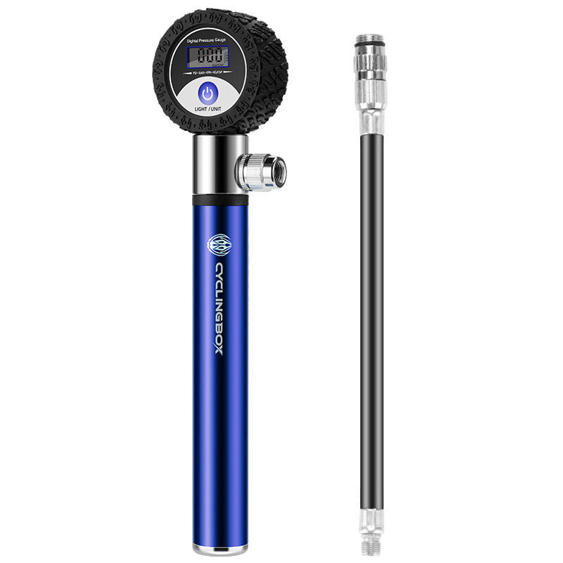 120PSI Bike Pump 4 Modes Tire Pressure LCD Display Inflator Bicycle Ball Air Pump Outdoor Cycling
