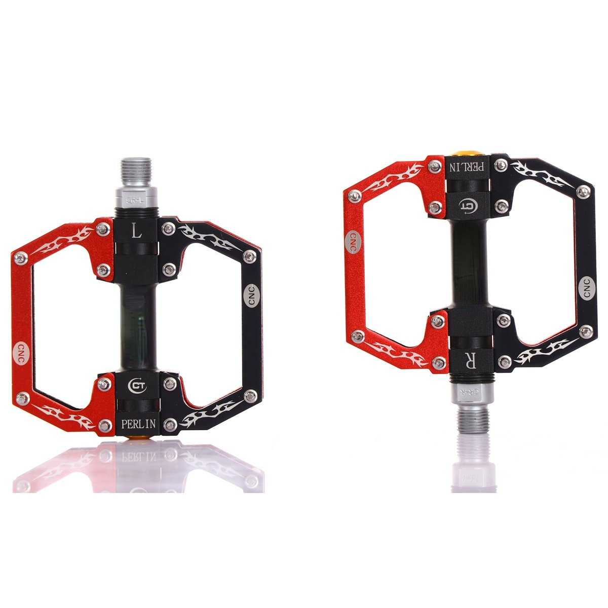 Aluminum Alloy Mountain Bike Pedals Flat Platform Sealed Bearing Axle 9/16" Cycling Bicycle Pedals