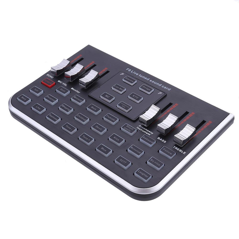Modes Studio Audio Mixer Microphone Webcast Entertainment Streamer Live Sound Card for Phone Computer PC