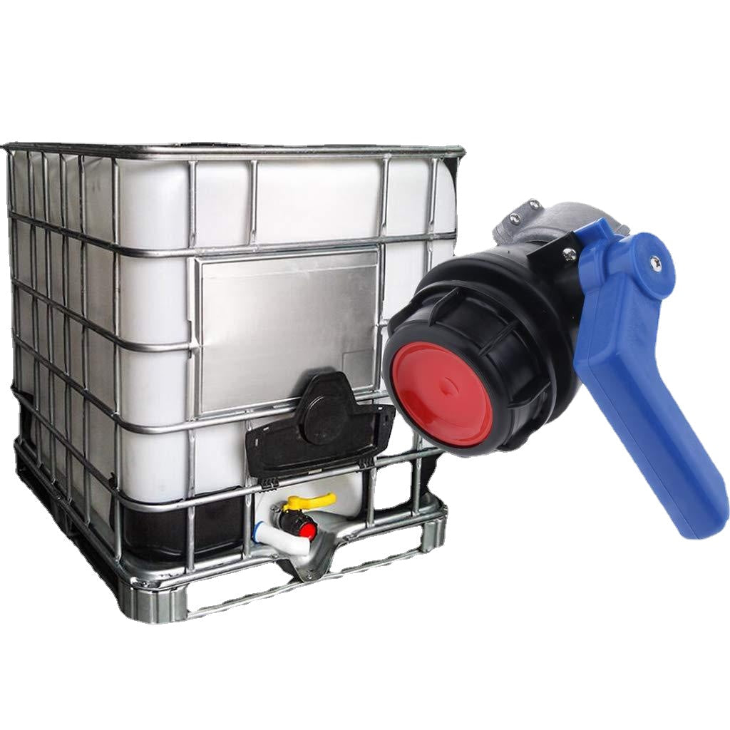 Tote Tank Ball Valve Drain Adapter Hose Fittings with Switch