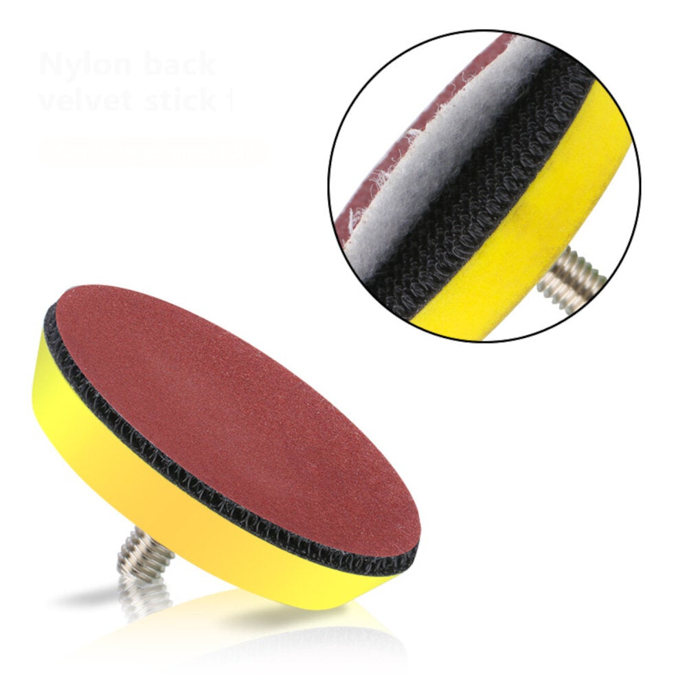 102pcs 3 Inch 75mm Sanding Disc Round Abrasive Dry Sandpaper with Back-up Pad for Polishing Cleaner Tools Sanding Paper