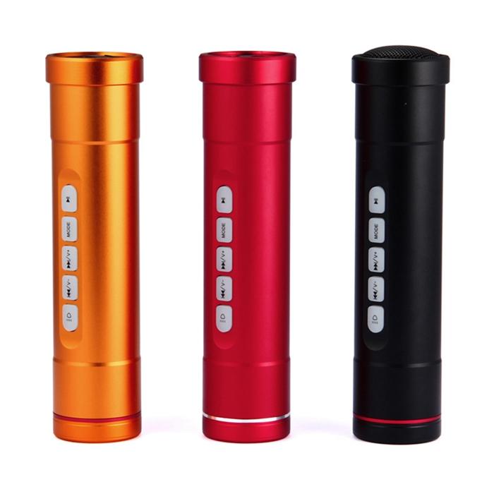 Bike Outdooors Speaker Flashlight Light Powerbank Mountain Bicycle Lamps Support Tf Card