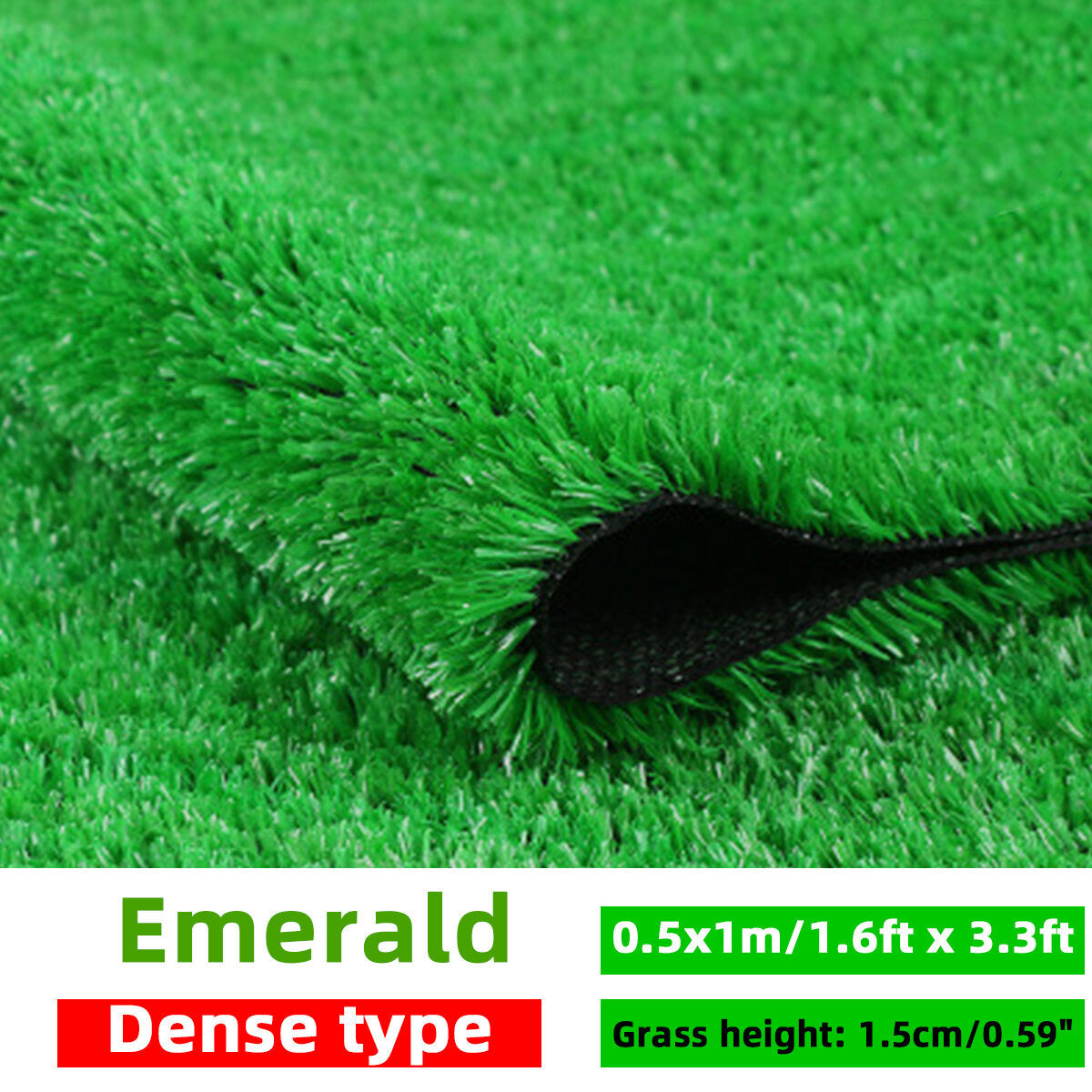 Artificial Lawn Turf Grass Artificial Lawn Carpet Simulation Outdoor Green Lawn for Garden Patio Landscape