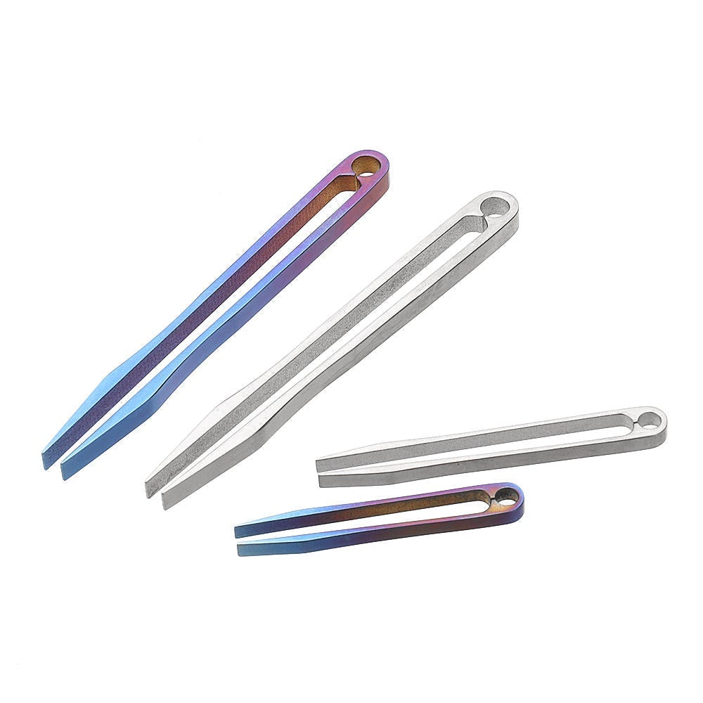 Titanium Alloy Mini Tweezer Portable Emergency CNC Clip Tool