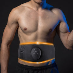 6-Modes Rechargeable EMS Abdominal Muscle Toner Waist Belt Fitness Abs Stimulator Electronic Body Shaping Belt