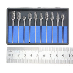 10pcs 2.34*6mm Tungsten Carbide Cutter Rotary Burr Set CNC Engraving Bit