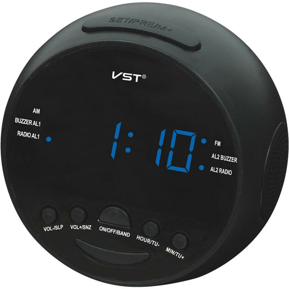 Radio Alarm Clock Control Multi Snooze Function Alarm Clock Gift Decoration With AM FM Dual Channels