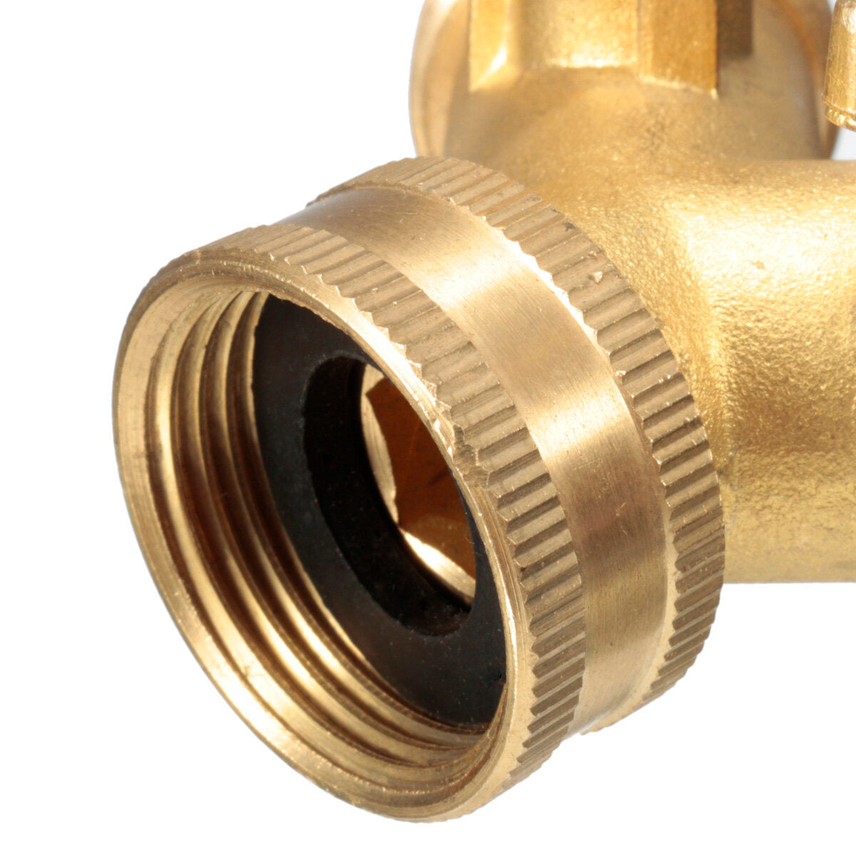 3/4 " Brass Garden Irrigation Hose Splitter Faucet Manifold 2 Way Y Shape Adapter Pipe Tap Connector