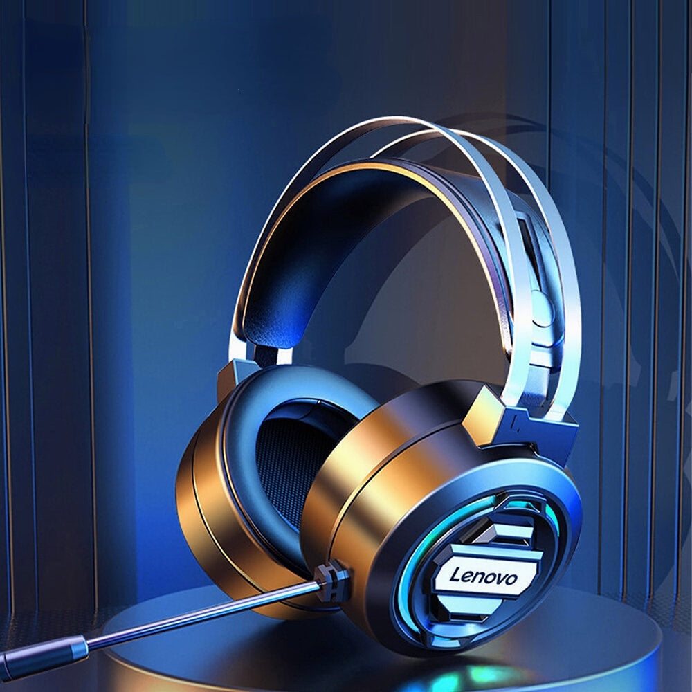 Headphone 7.1 RGB Light Heavy Bass 50mm Loudspeaker Gamming Wired Headphones wtih Adjustable Microphone