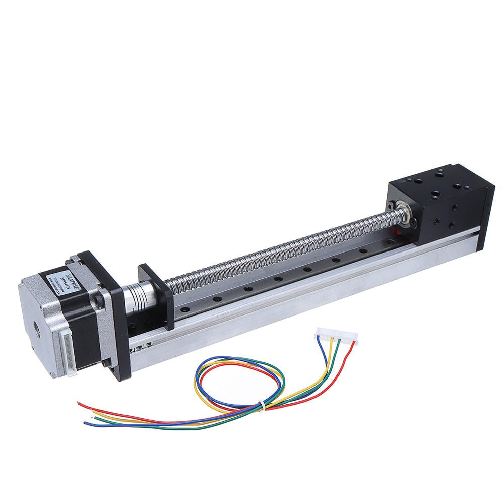 Upgraded 100-600mm Linear Actuator Ballscrew Linear Module Linear Guide with Stepper Motor for CNC 3D Printer