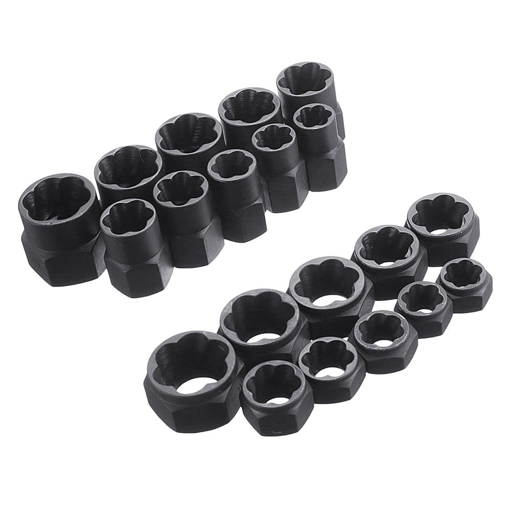 10pcs Damaged Nut Bolt Extractor Repair Kit Metric Broken Bolt Remover Stud Extractor