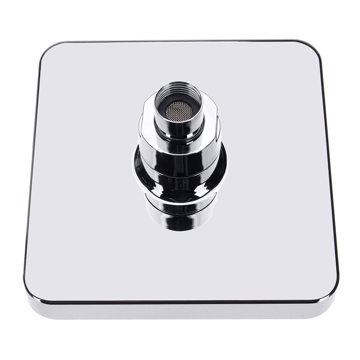 6 Inch ABS Square Showerhead 360 Adjustable Top Spray Water Temperature Controlled 7 Colors LED Auto Changing Shower Head
