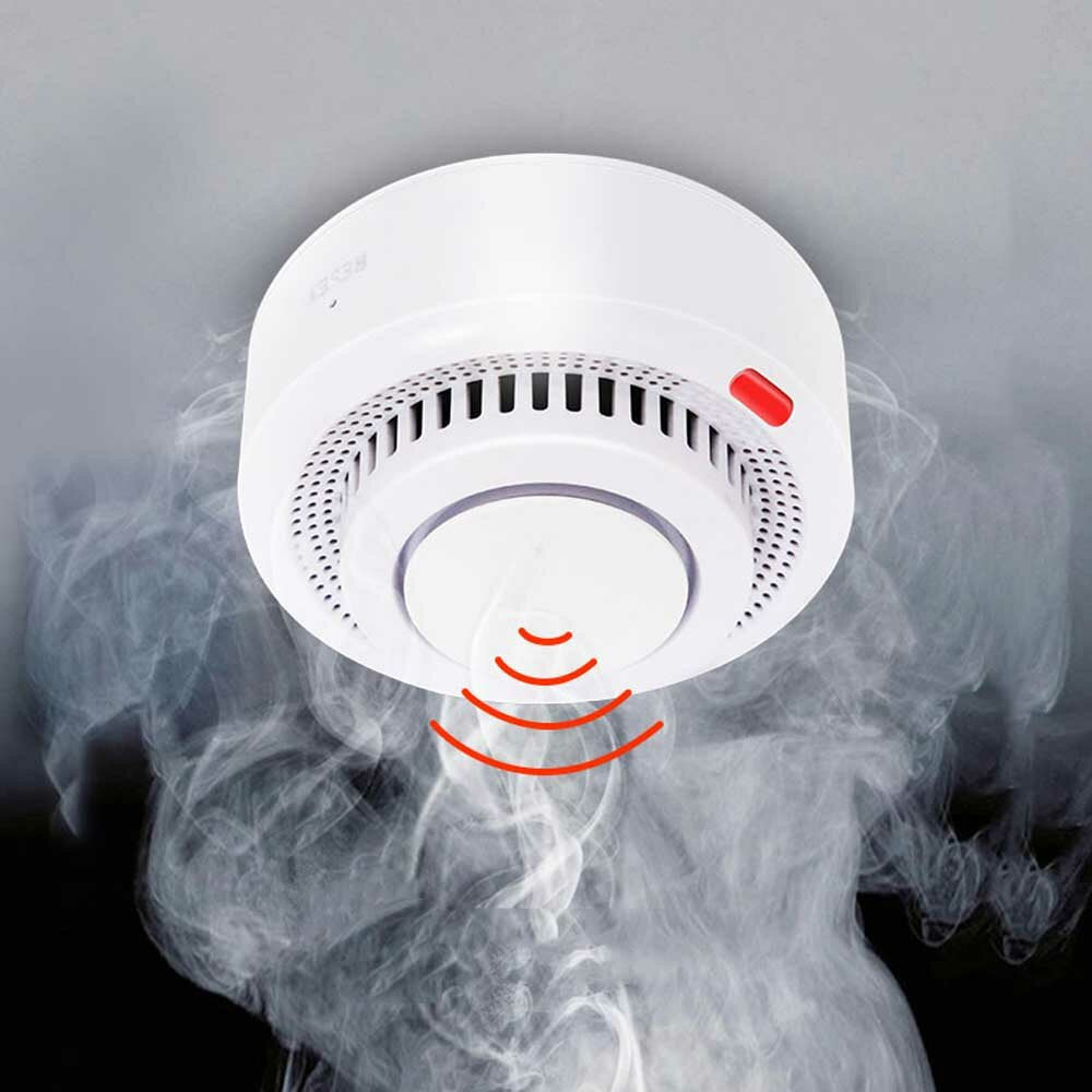Smoke Alarm Fire Protection Wireless WiFi Smoke Detector Fire Alarm Work With Tuya APP For Home Security System