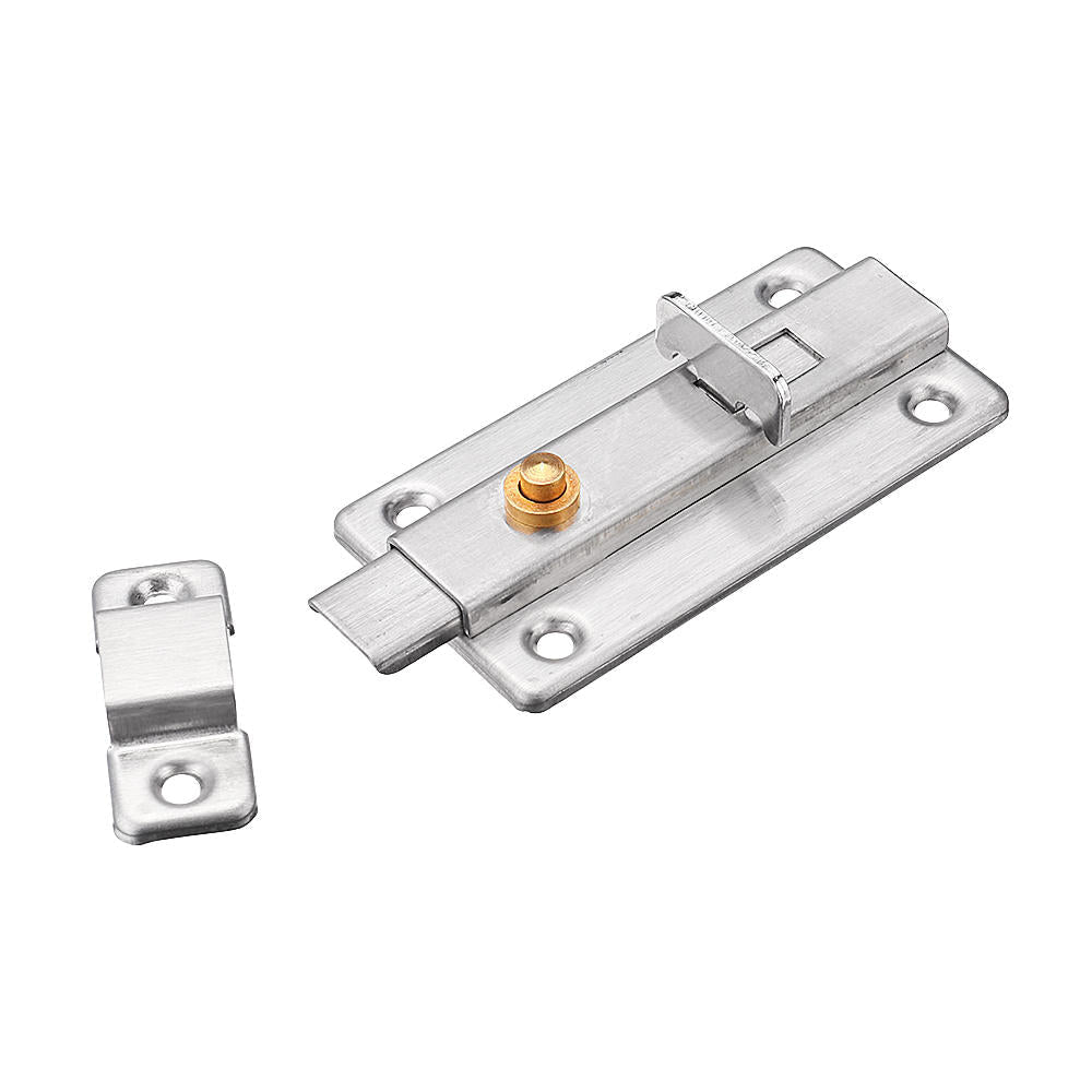 Stainless Steel Automatic Spring Door Sliding Latch Lock Barrel Bolt Anti-Theft Hardware