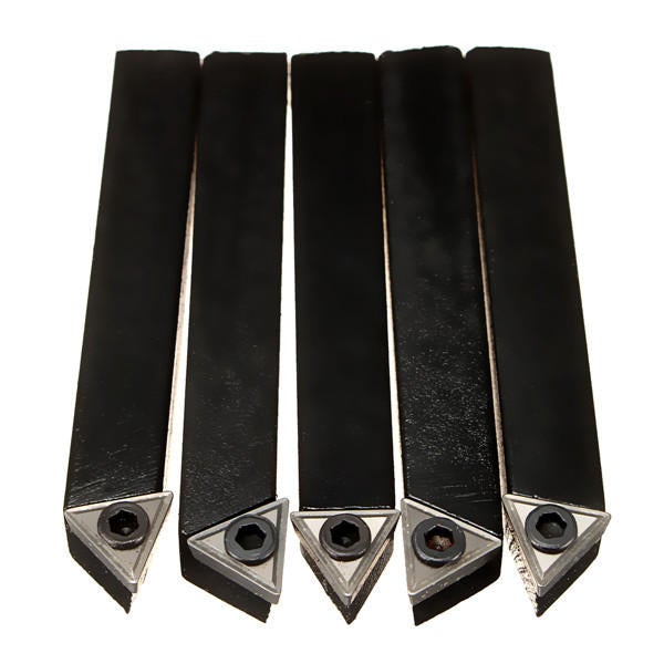 5pcs 1/4 Inch Shank Lathe Indexable Turning Tool with TCMT0902 Inserts