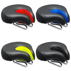 Bicycle Noseless Saddle Wide Large Soft PVC PU Pad