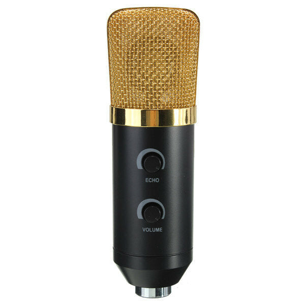 Audio Dynamic USB Condenser Sound Recording Vocal Microphone Mic With Stand Mount