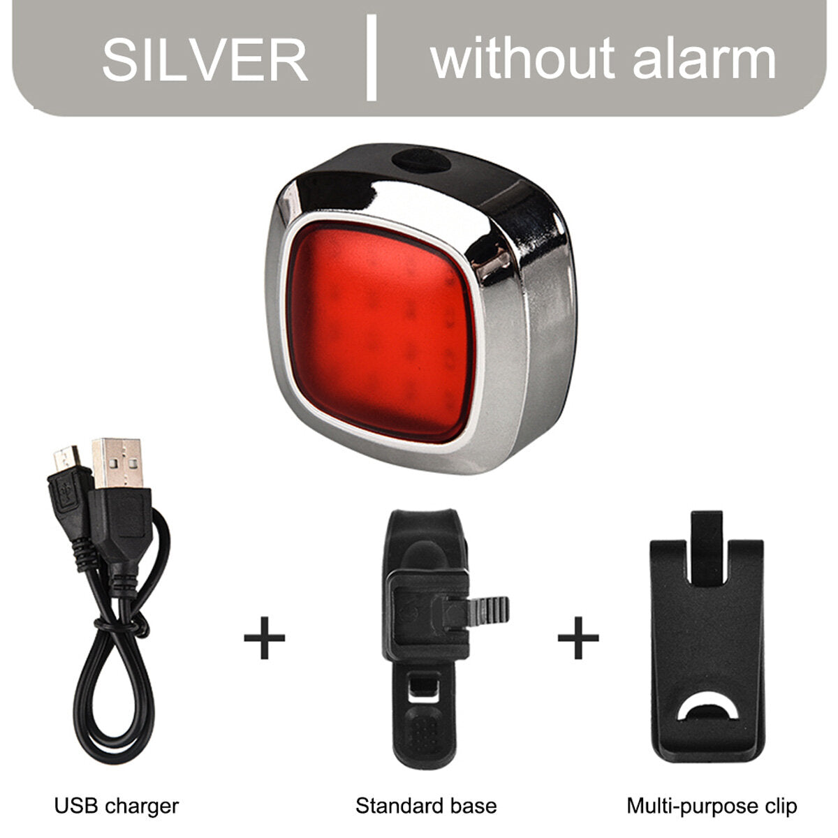 Smart Bike Taillight USB Rechargeable 5 Modes Adjustable Sensing Warning Lamp Waterproof Cycling