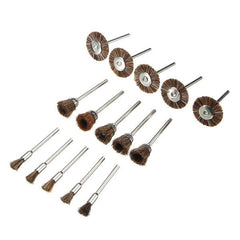 15pcs Bristle Brushes Set Deburring Cleaning Polishing Tool For Electric Grinder