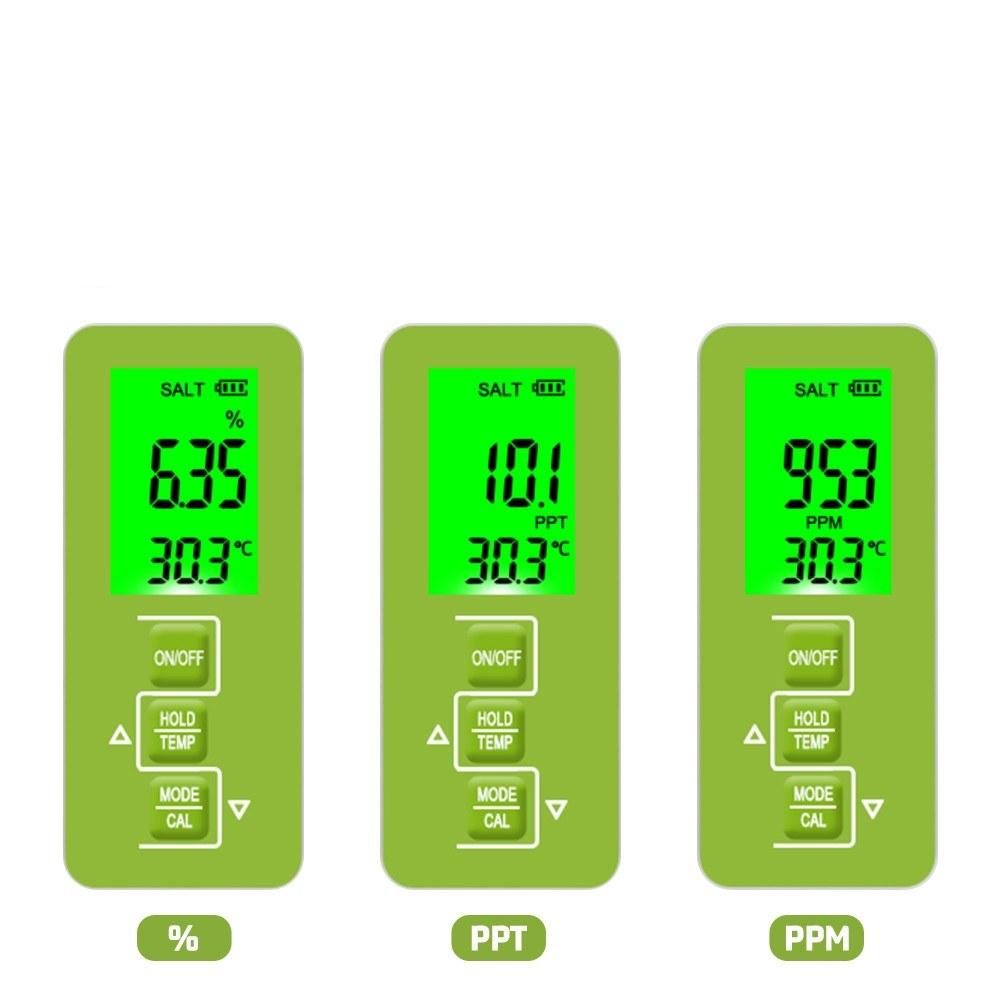 5 in 1 Temperature Meter Digital Water Quality Monitor Tester for Pools Drinking Aquariums