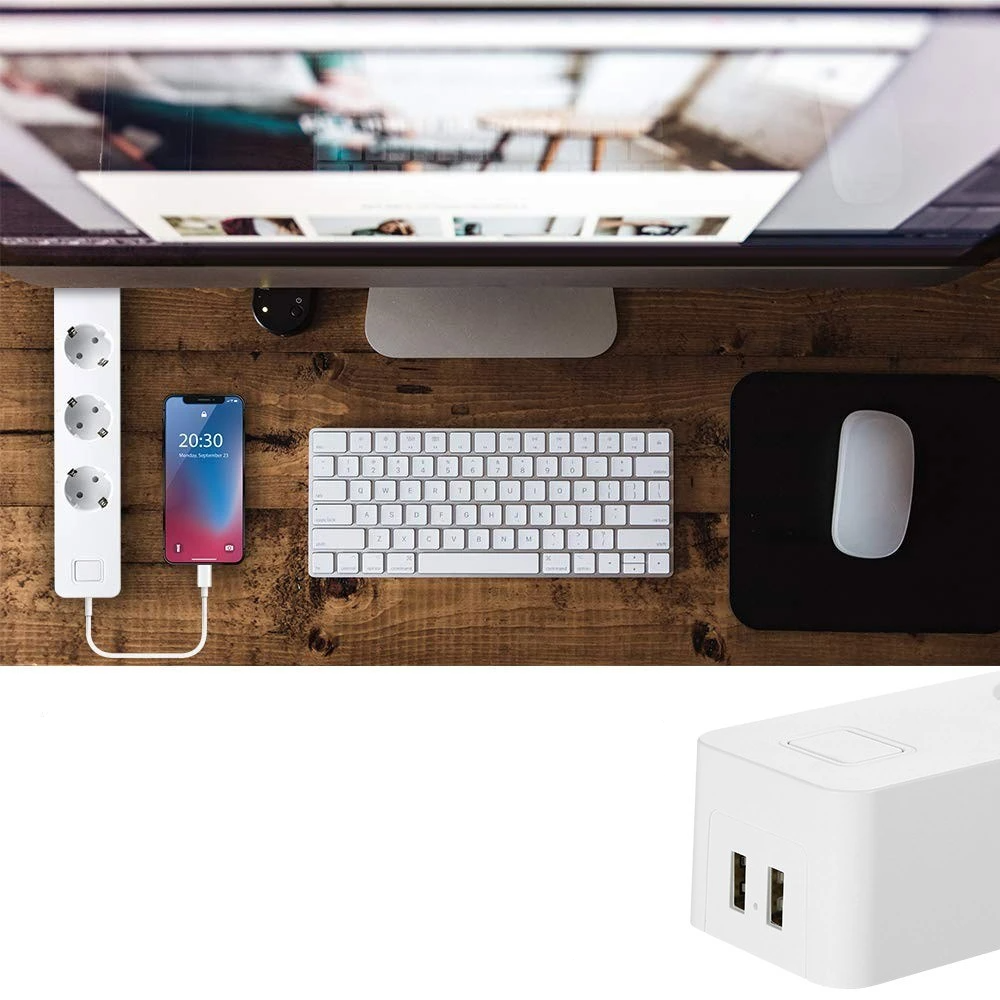 Smart Wi-Fi Power Strip Independent Control Voice Control Compatible with Alexa/ Google Home