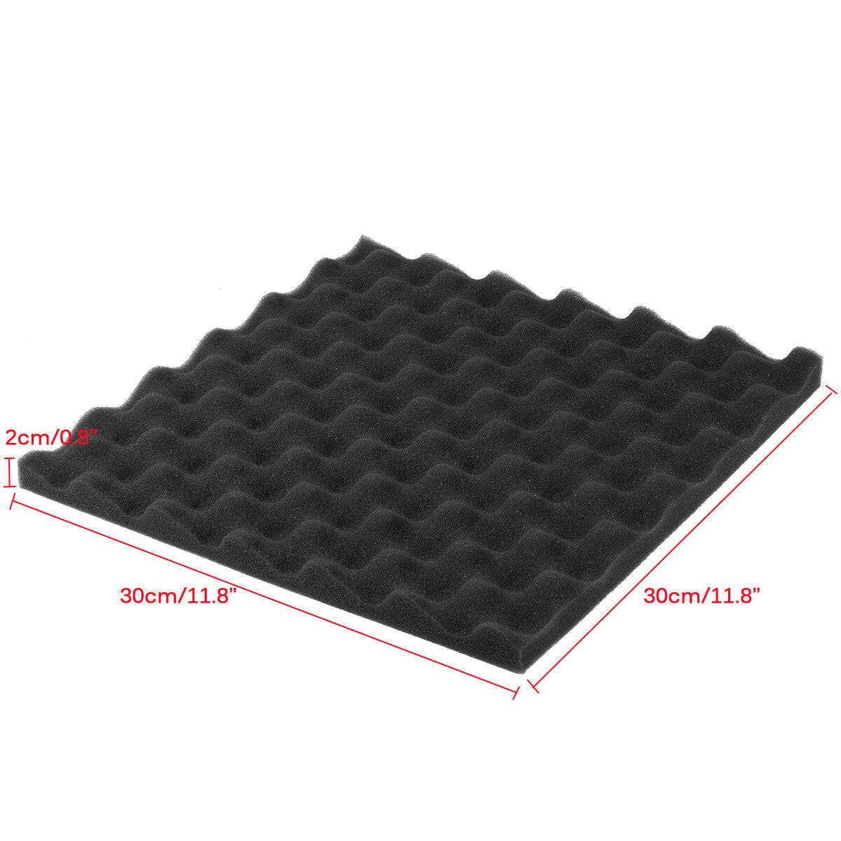 48PCS Sound-Absorbing Cotton Soundproof Foam Panels Noise Dampening Sponge
