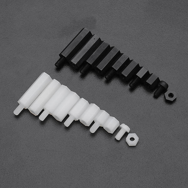 M3NH7 120Pcs M3 Nylon Screw Black/White Hex Screw Nut PCB Standoff Spacer Assortment Kit