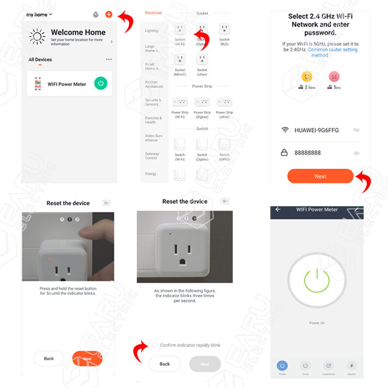 WiFi Smart Switch Power Energy Meter Consumption kWh Voltmeter 90-250V Din Rail Remote Control Switch Works With Alexa Google Home