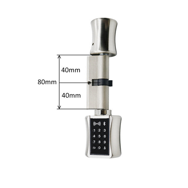 Smart Cylinder Lock European Style Electronic Door Lock Digital Keypad Code RFID Card Keyless Lock For Home Hotel Apartment