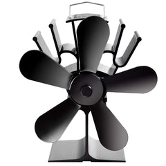 8.8inch 5 Blades Fireplace Fan Wood Burner Stove Thermal Heat Power Fan