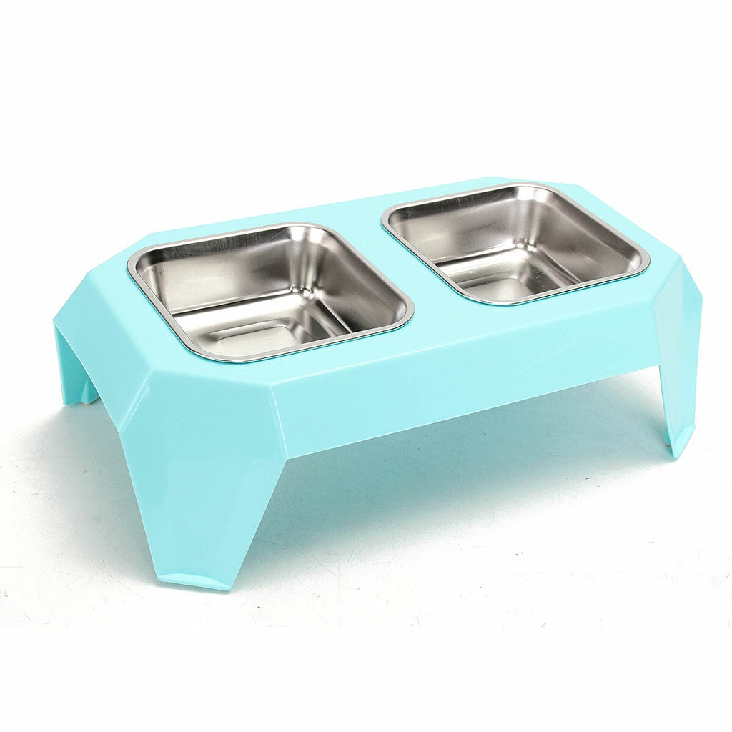 Stainless Steel Double Pet Bowl Food Water Feeder for Dog Puppy Cats Pets Supplies Feeding Dishes