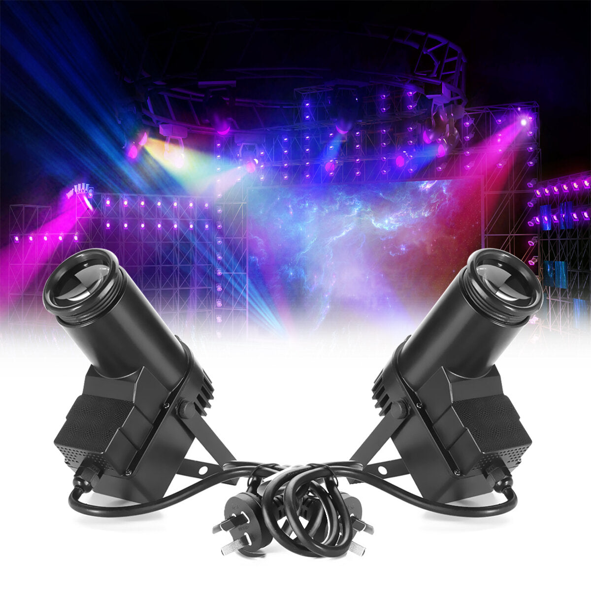 30W RGBW LED Stage Light Pinspot Beam Spotlight 6CH For DJ DISCO Party KTV