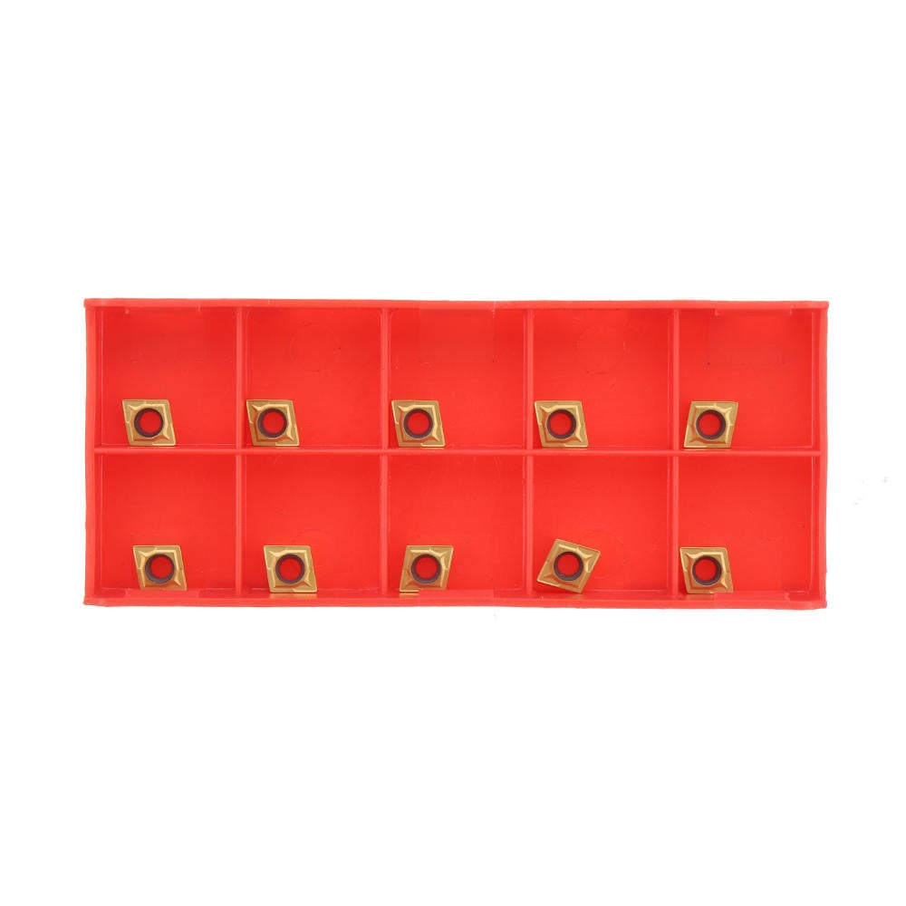 10mm Shank Lathe Turning Tool Holder Boring Bar with 10pcs CCMT060204 Carbide Inserts