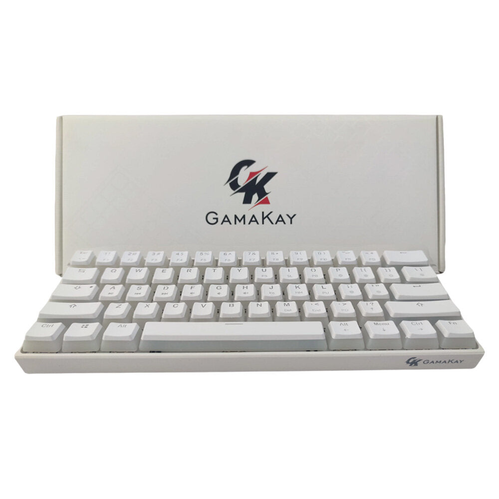 Wired Mechanical Keyboard Optical Switch Pudding Keycaps RGB 61 Keys Hot Swappable Gaming Keyboard New Version