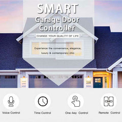 WIFI Garage Door Controller Voice Remote Control Smart Garage Controller Compatible with Amazon Alexa Speakers Tuya Smart Life APP