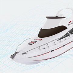 2.4G 70cm Luxury Boat High Speed RC Boat Vehicle Models 7000mah