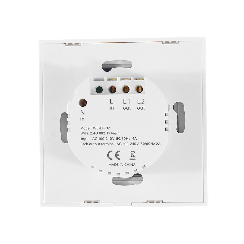 EU Standard 1/2/3 Gang WIFI Touch Wall Switch 250V 2A/400W